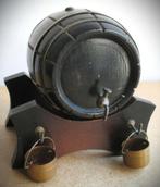 Vat~Vintage Houten Vaatje met koperen emmers~Spaarpot, Ophalen of Verzenden, Gebruikt