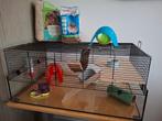 Hamsterkooi glas + tralies, Kooi, Gebruikt, Hamster, 75 tot 110 cm