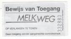 toegangskaartje Melkweg Amsterdam (TK 23), Ophalen of Verzenden, Zo goed als nieuw