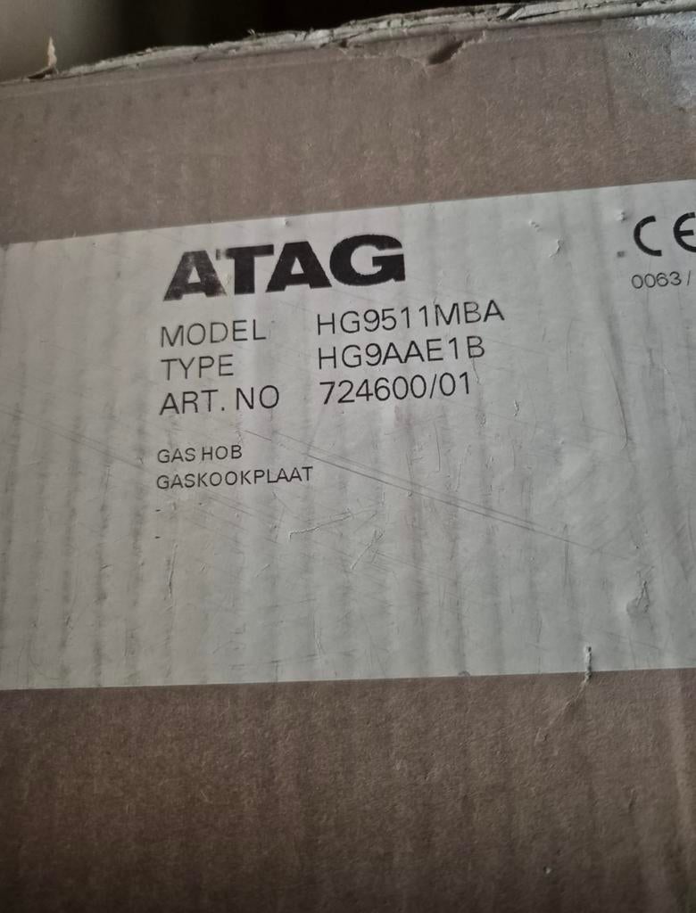 Atag gaskookplaat, Nieuw, Ophalen of Verzenden, Inbouw, Gas