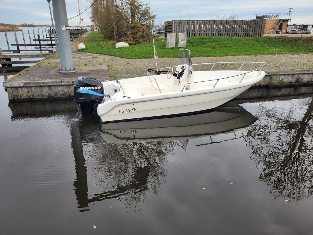 Consoleboot Laguna 520 met 90 pk Mercury inclusief trailer., Gebruikt, Ophalen, 70 pk of meer, 3 tot 6 meter