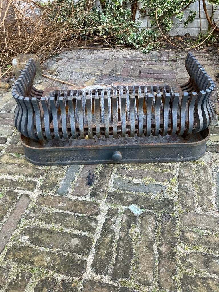 Haardinzet met asla (circa 68 x 40), Ophalen, Gebruikt, Inzethaard, Houthaard