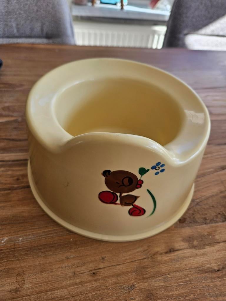 Vintage retro plas wc potje, Verzenden, Overige typen