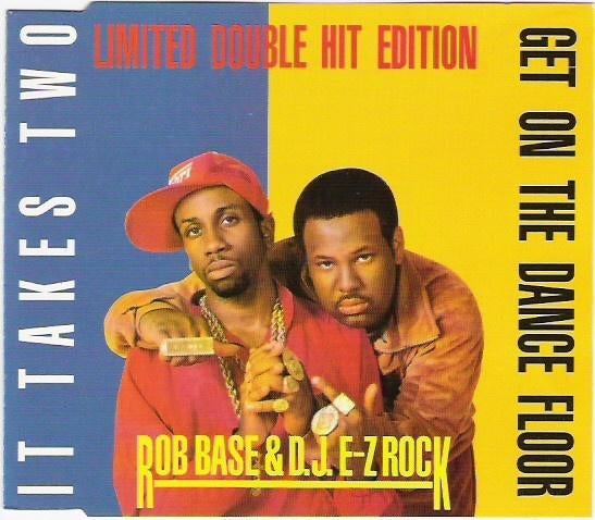 ROB BASE & DJ E-Z ROCK CD SINGLE IT TAKES TWO + GET ON THE, Ophalen of Verzenden, Zo goed als nieuw, Pop