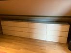 Ikea Malm ladekast met 6 lades, wit 160x78cm, Ophalen, 5 laden of meer, 150 tot 200 cm, Zo goed als nieuw