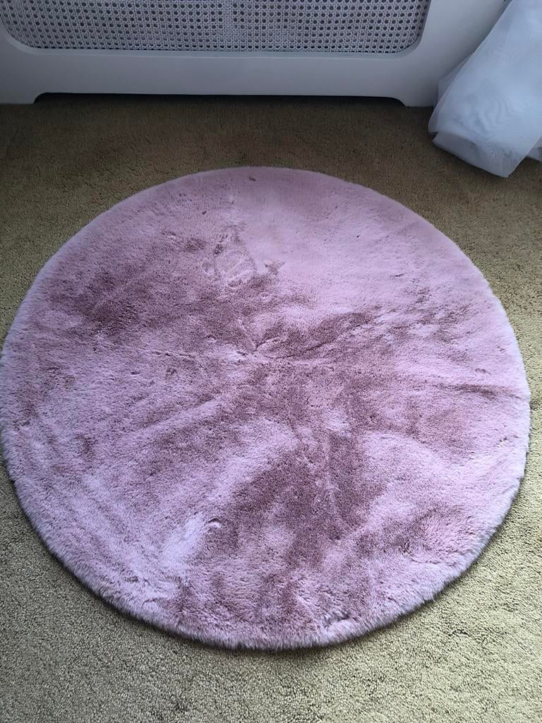 Leuk rond kleed maat 82 cm (oudroze), Huis en Inrichting, Stoffering | Tapijten en Kleden, 50 tot 100 cm, Overige kleuren, Rond