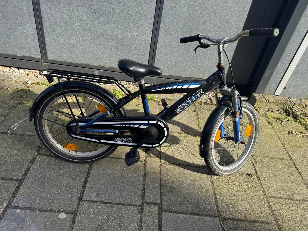 Popal Kicks kinderfiets 18 inch, Ophalen, Gebruikt, 16 tot 20 inch