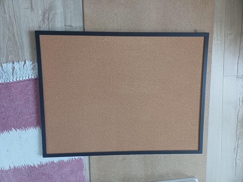 Prikbord kurk met zwarte rand 60x80cm, Huis en Inrichting, Woonaccessoires | Memoborden, Ophalen