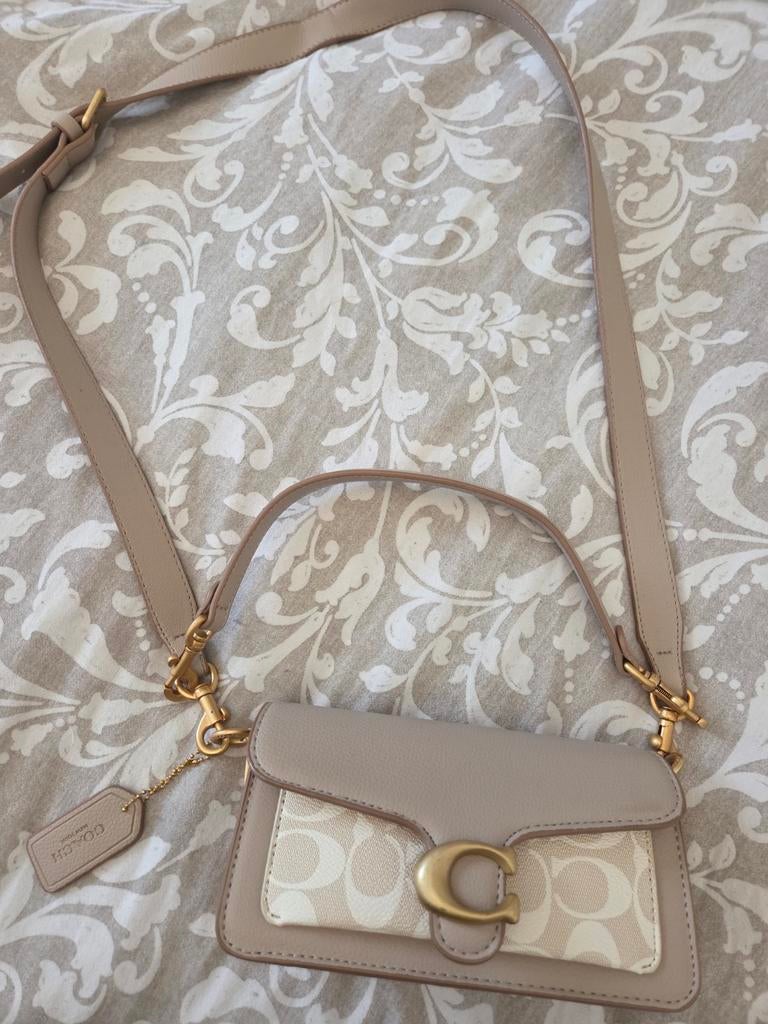 Coach tas met afneembare riem, beige, Ophalen of Verzenden