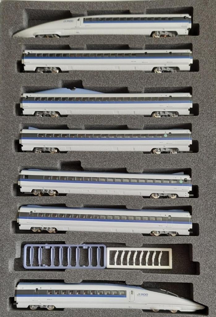 Tomix-92084-JR Bullet Series 500 train set 7 cars, Hobby en Vrije tijd, Modeltreinen | N-Spoor, Nieuw, Treinset, Gelijkstroom