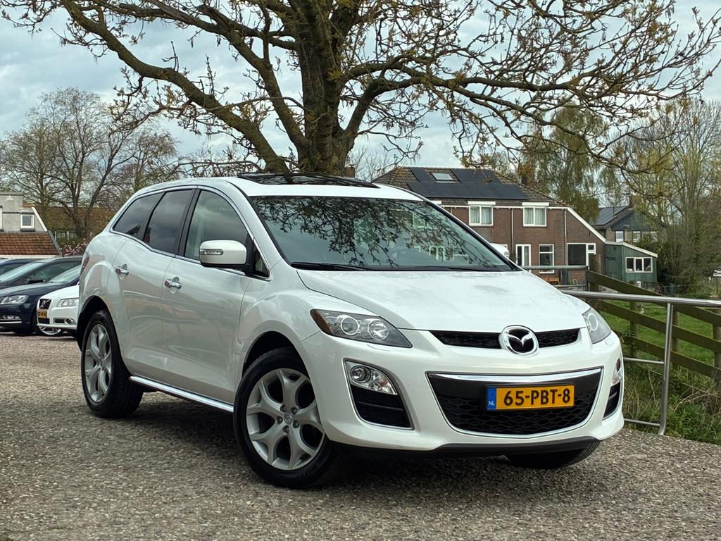 Mazda CX-7 2.3 DISI GT-L | Schuif/kantel + Leder + Cruise +, Auto's, Mazda, 1450 kg, Euro 5, Gebruikt, Zwart