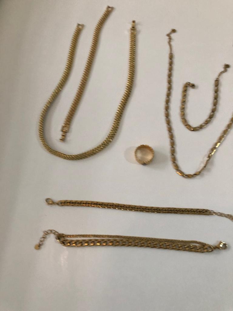 Lot vintage sieraden, Sieraden, Tassen en Uiterlijk, Kettingen, Verzenden, Zo goed als nieuw, Goud, Overige materialen