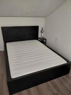 Tweepersoons bed met lattenbodems en matras, Ophalen, Gebruikt, Tweepersoons, 140 cm