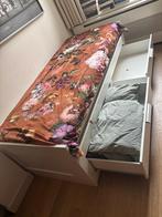 Ikea bedbank, Gebruikt, Wit, Tweepersoons, Ophalen of Verzenden