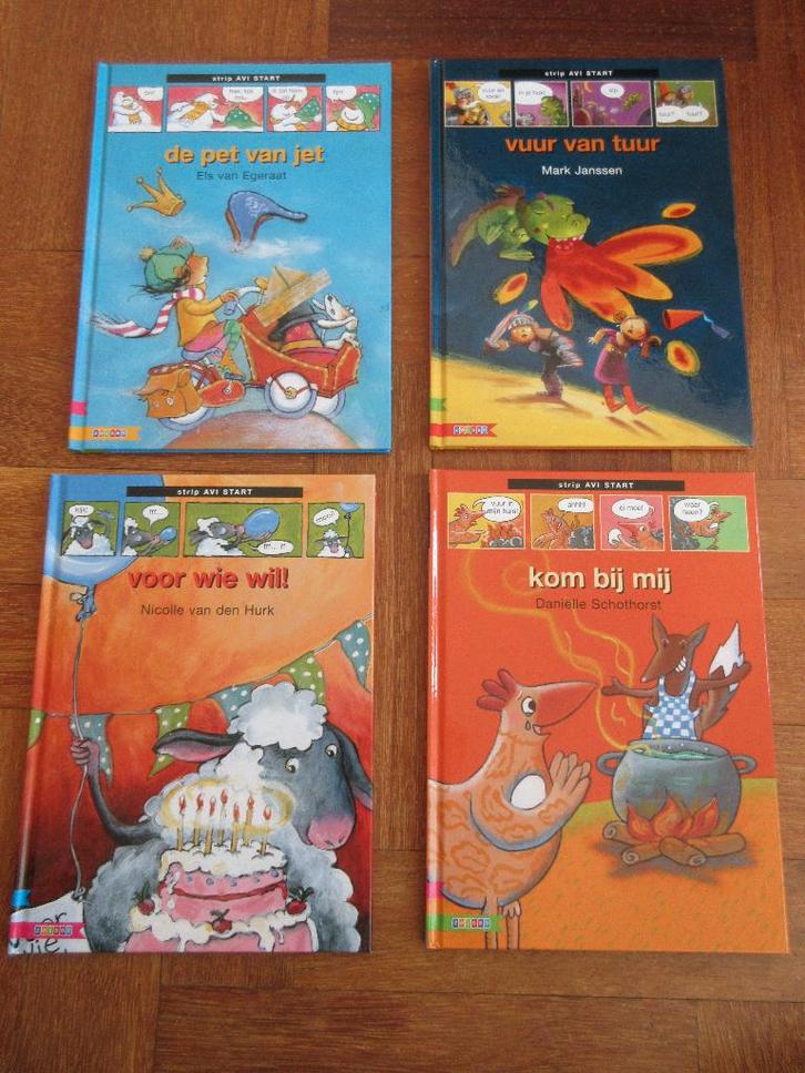 4 x Strip Avi Start, Boeken, Kinderboeken | Jeugd | onder 10 jaar, Zo goed als nieuw, Fictie algemeen, Ophalen of Verzenden