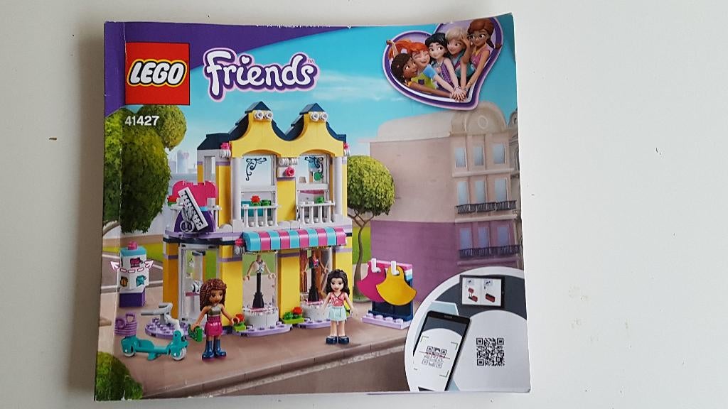 Lego Friends 41427 Emma's Modewinkel, Ophalen of Verzenden, Zo goed als nieuw, Complete set, Lego
