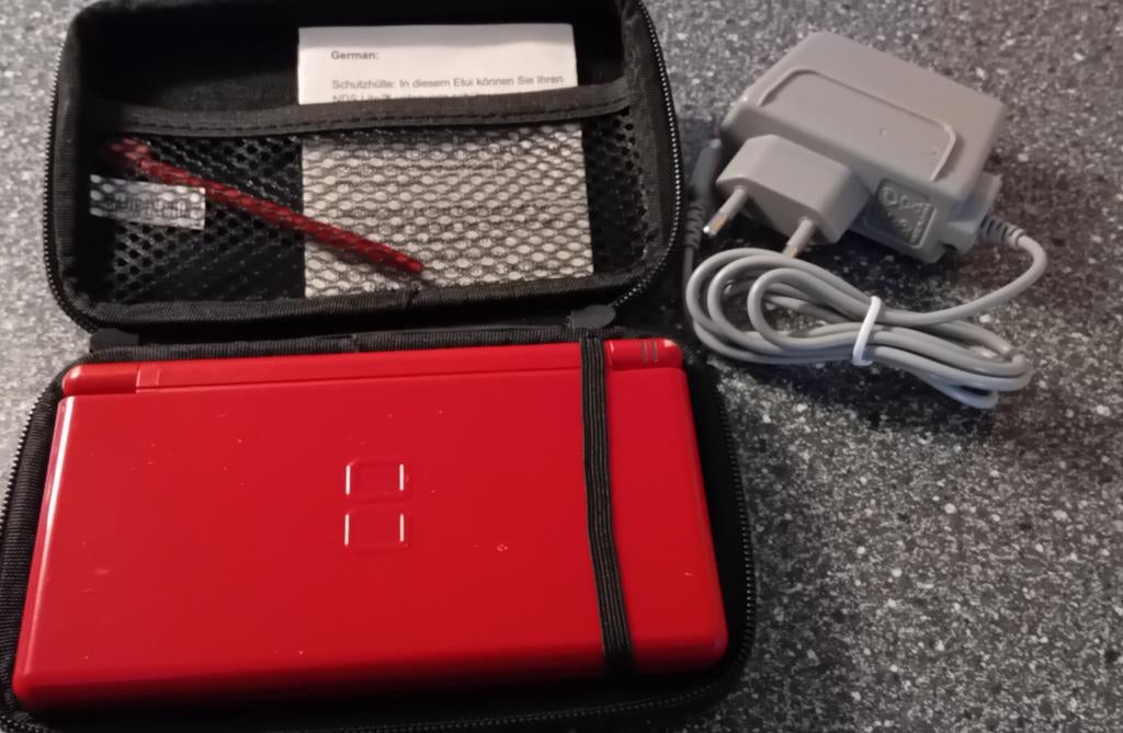 Nintendo ds lite console, Spelcomputers en Games, Spelcomputers | Nintendo DS, Dsi, Ophalen of Verzenden, Zo goed als nieuw, Rood