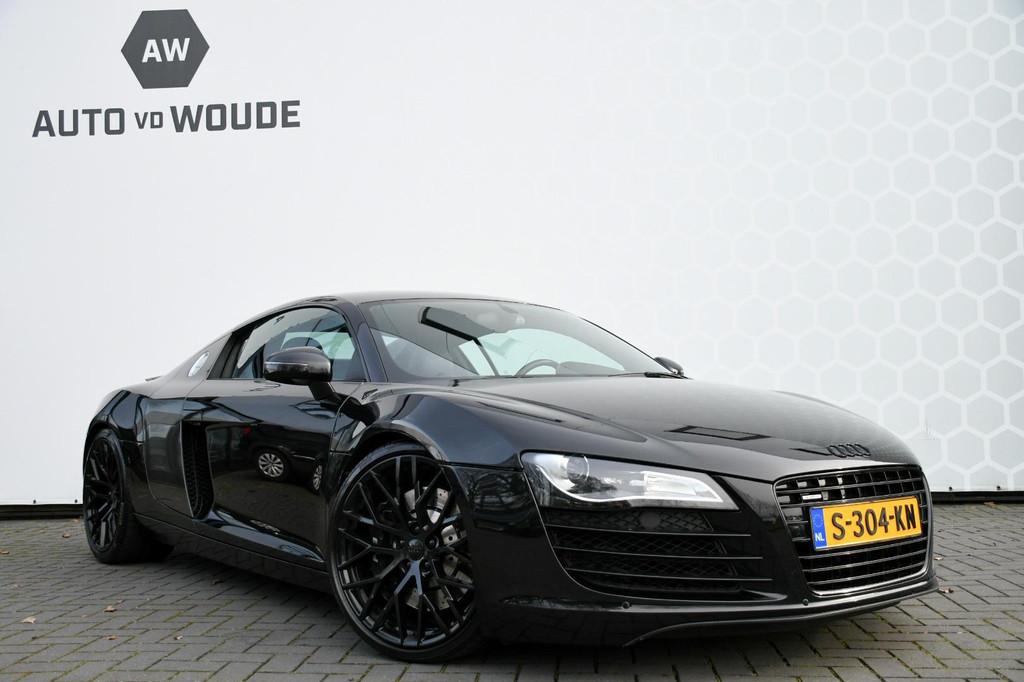 Audi R8 4.2 V8 FSI 420PK Carbon Alcantara Xenon Led Leer V10, Auto's, Automaat, Gebruikt, Zwart, Leder