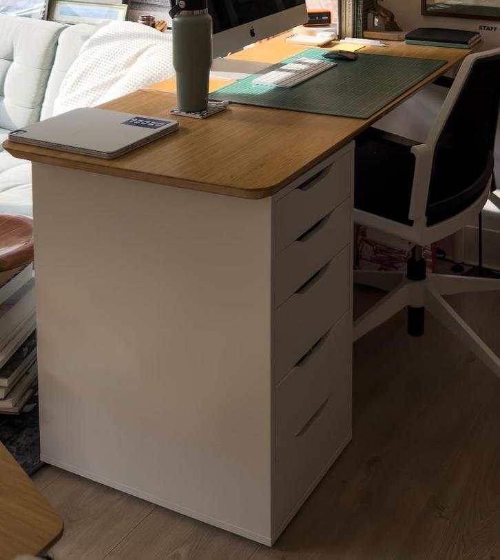 Ikea Anfallare Table top., Huis en Inrichting, Bureaus, Zo goed als nieuw, Bureau, Ophalen