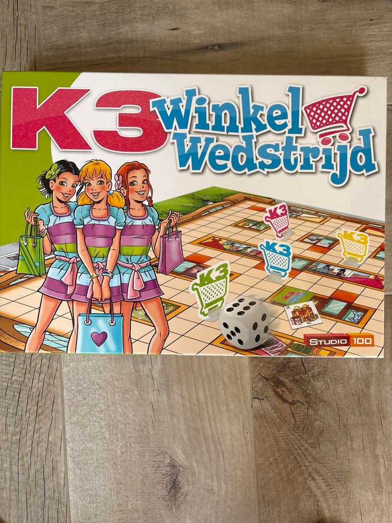 K3 Winkel Wedstrijd spel - Zo goed als nieuw, Hobby en Vrije tijd, Gezelschapsspellen | Bordspellen, Ophalen of Verzenden, Zo goed als nieuw