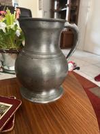 Antieke Franse tinnen bokaal en kan, gemerkt Les Etains de P, Antiek en Kunst, Antiek | Tin, Ophalen of Verzenden