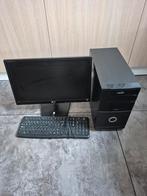 Computer met flat beeldscherm toetsenbord., Ophalen, Onbekend