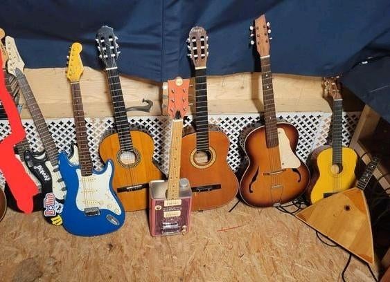 Grote partij gitaren - Eros, Phoenix, Fender, bohemian etc., Muziek en Instrumenten, Ophalen, Gebruikt, Klassieke of Spaanse gitaar