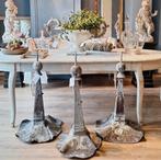 Set van 3 Antieke Franse Zinken Pinakels met Loden Kap, Antiek en Kunst, Ophalen