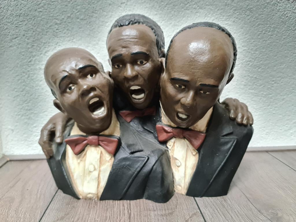 Beeld/buste 3 Jazz zangers, Verzamelen, Ophalen of Verzenden, Nieuw, Mens