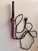 Eenvoudige haar-krultang - Roze zebraprint, Ophalen of Verzenden, Gebruikt, Haarverzorging