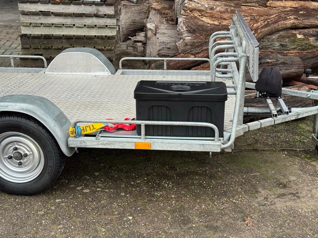 Mooie aanhanger met 10000 kg as en lier, Auto diversen, Ophalen of Verzenden, Gebruikt