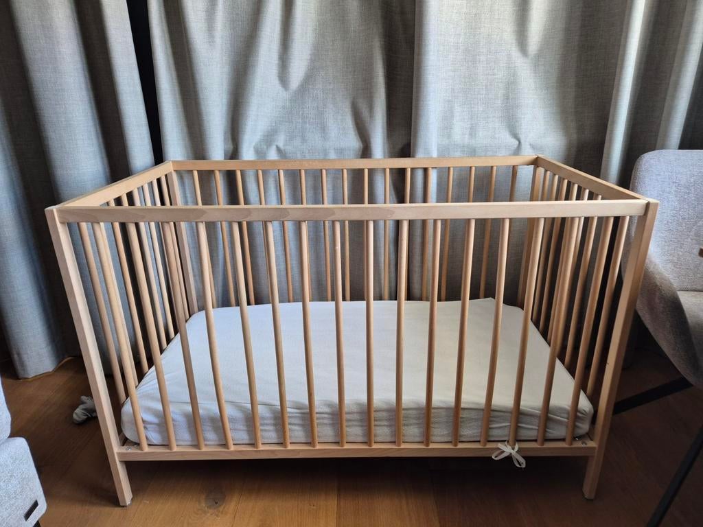 IKEA Sniglar kinderbedje babybedje met matras, Gebruikt, Minder dan 140 cm, Minder dan 70 cm, Ophalen