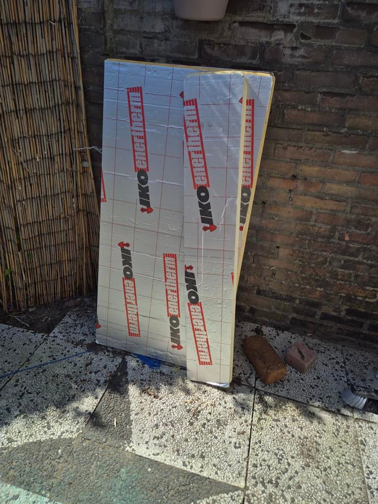 IKO Enertherm PIR ALU Isolatieplaat 50mm 120x60cm, Ophalen of Verzenden, Nieuw, Hardschuim (Pir), 4 tot 8 cm