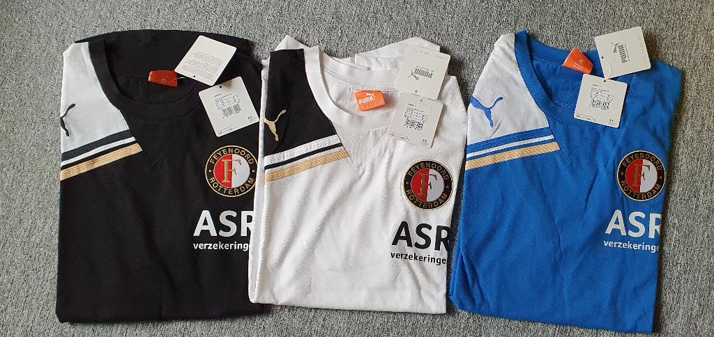 Feyenoord Rotterdam Trainingsshirt Sweater Polo Adidas Puma, Maat M, Verzenden, Nieuw, Shirt