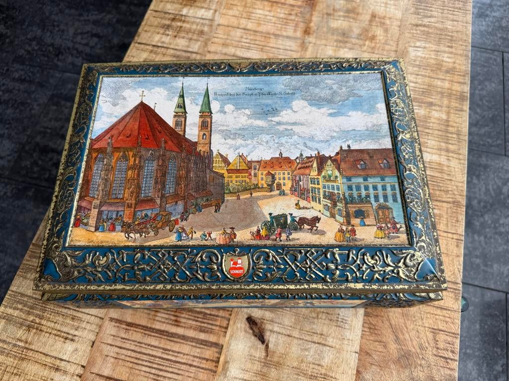 Vintage Schmidt blikken doos Nürnberg, Antiek en Kunst, Ophalen of Verzenden