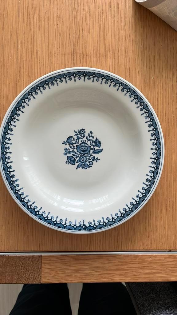 6 porceleinen diepe borden Petrus Regout Fire Proof, Antiek en Kunst, Antiek | Servies los, Ophalen of Verzenden