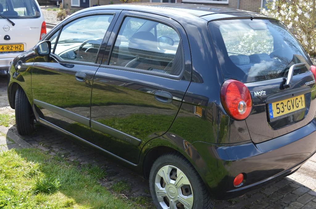 Chevrolet Matiz 0.8 2008 Zwart, Auto's, Chevrolet, Voorwielaandrijving, Stof, Zwart, Origineel Nederlands