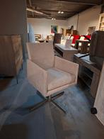 Luxe armstoel stof op rvs onderstel nu voor €79,-, Ophalen, Overige kleuren, Nieuw, Eén