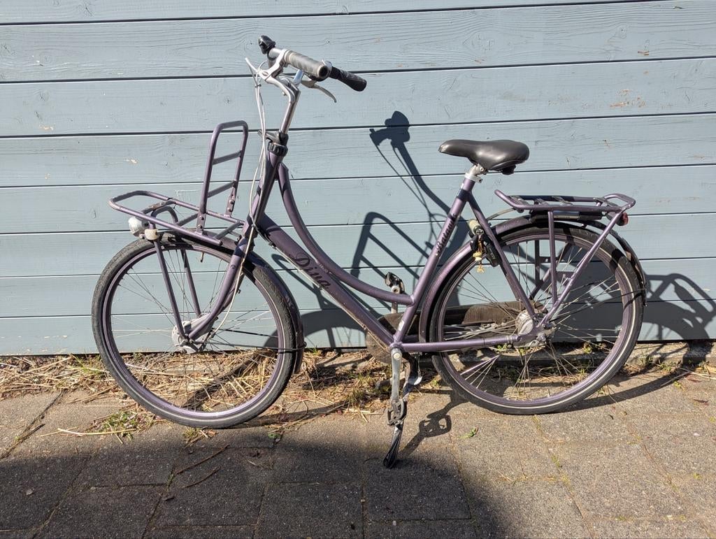 Batavus Diva, opknapfiets of stationsfiets, Fietsen en Brommers, Fietsen | Dames | Omafietsen, Ophalen, Gebruikt, Batavus, Versnellingen