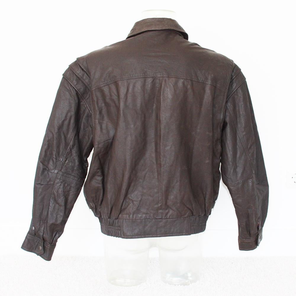 Leren 3Suisses Le Chouchou Vintage Heren Jas181* (L) € 50,-, Maat 52/54 (L), Bruin, 3Suisses Le Chouchou, Ophalen of Verzenden