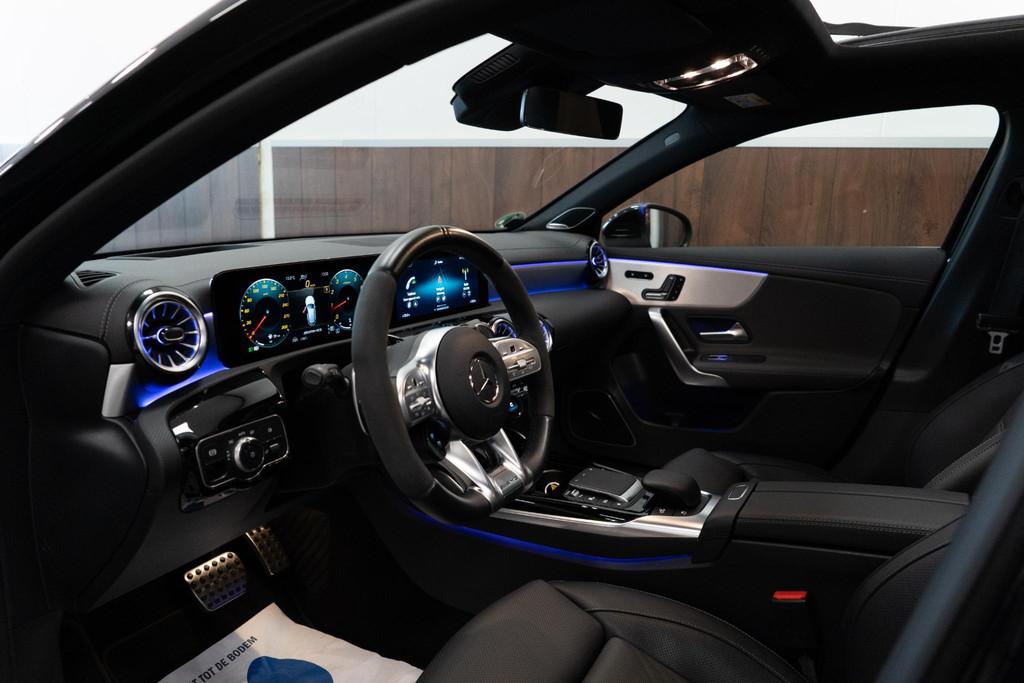 Mercedes-Benz A-klasse AMG 45 S 4MATIC+ ED.1|VOL|PANO|HUD|LE, Automaat, Stof, Gebruikt, Euro 6