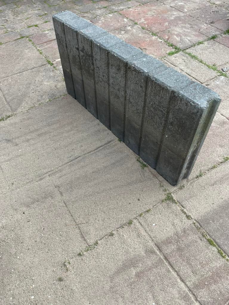 14 stuks Palissades antraciet 50x25x5, Ophalen, Gebruikt, Beton, Overige typen