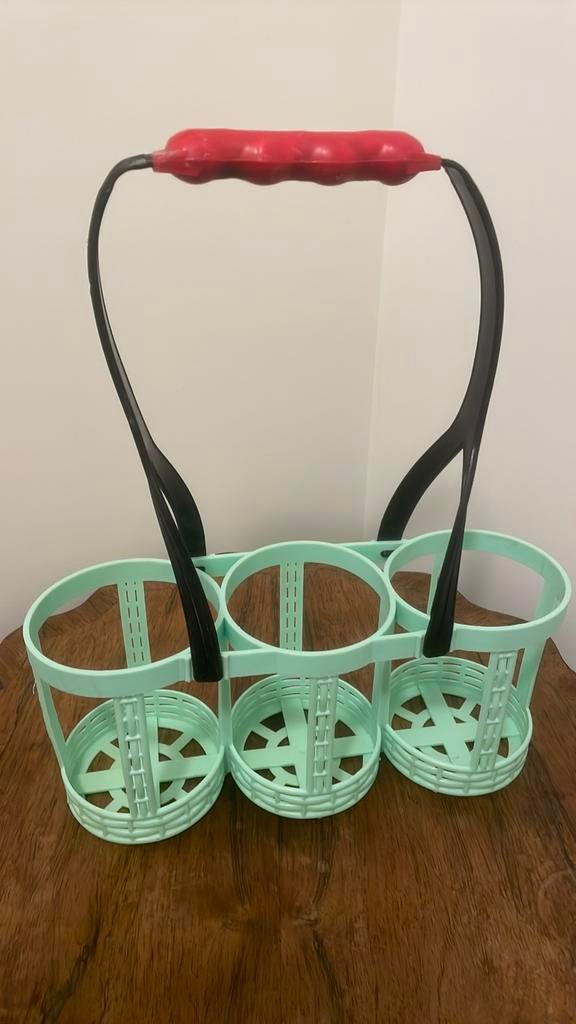 Vintage flessenrek Frans kunststof, Antiek en Kunst, Ophalen of Verzenden