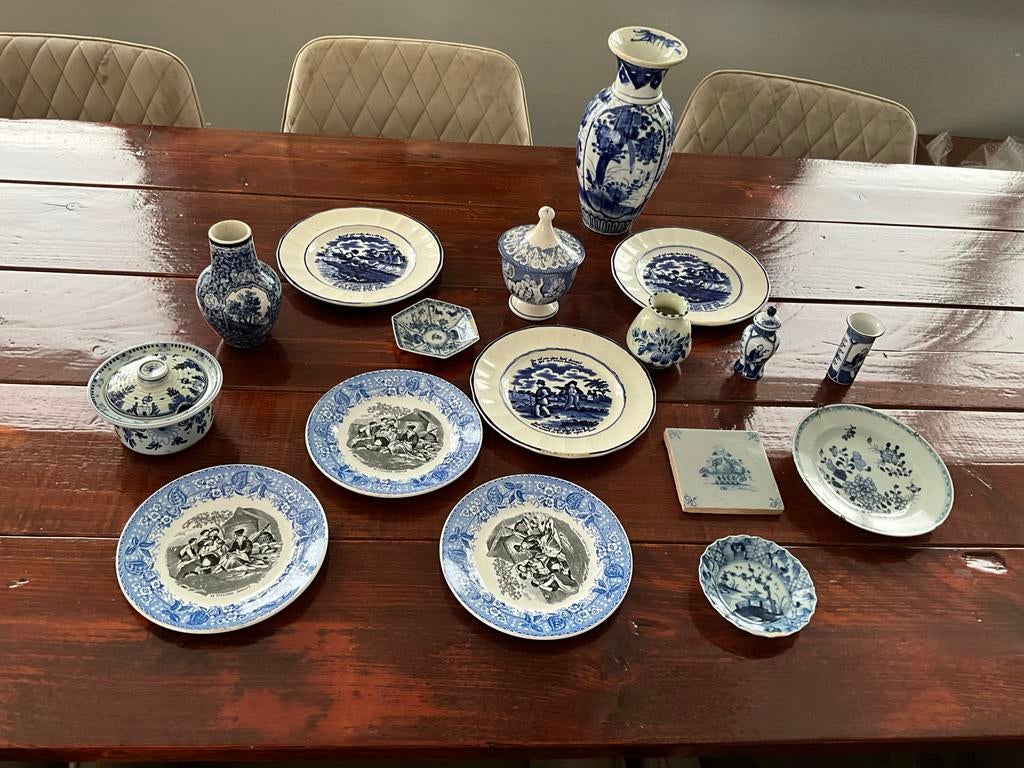 Antiek Jan Petrus Regout Maastricht, Villeroy&Boch en Delfts, Antiek en Kunst, Ophalen of Verzenden