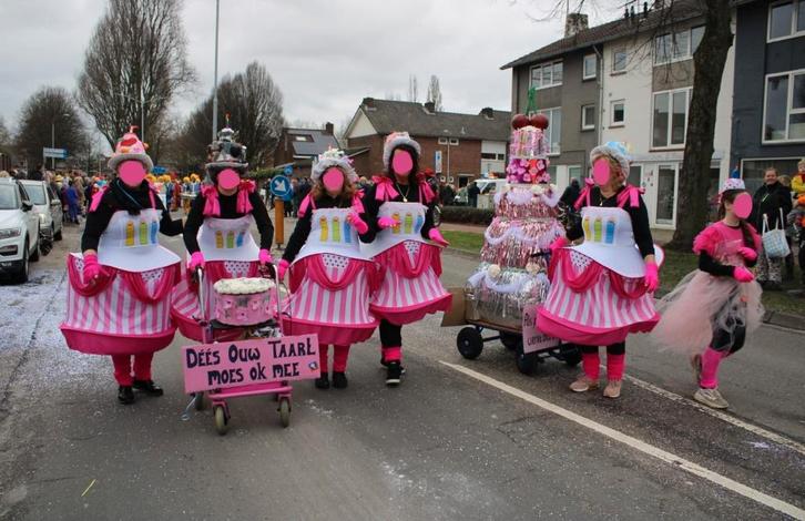 Verkleedkleding/carnavalskleding taarten (loopgroep), Kinderen en Baby's, Carnavalskleding en Verkleedspullen, Zo goed als nieuw