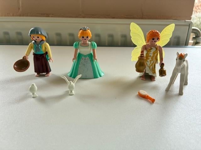 Playmobil Prinses en dienstmeisje + Elfje met unicorn veulen, Ophalen of Verzenden, Gebruikt, Complete set