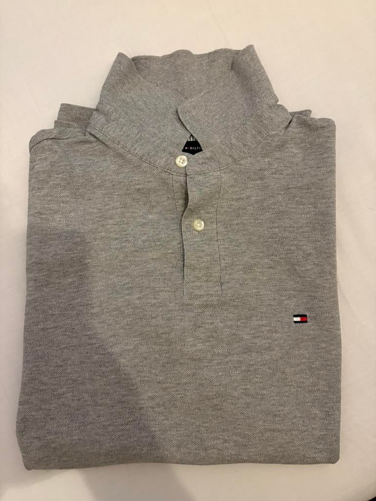 Tommy Hilfiger Polo Grijs S, Ophalen of Verzenden, Zo goed als nieuw, Maat 36 (S), Grijs