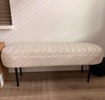 Woood teddy bankje met zwart stalen poten, Huis en Inrichting, Banken | Voetenbanken en Poefen, Ophalen, Zo goed als nieuw, Overige vormen