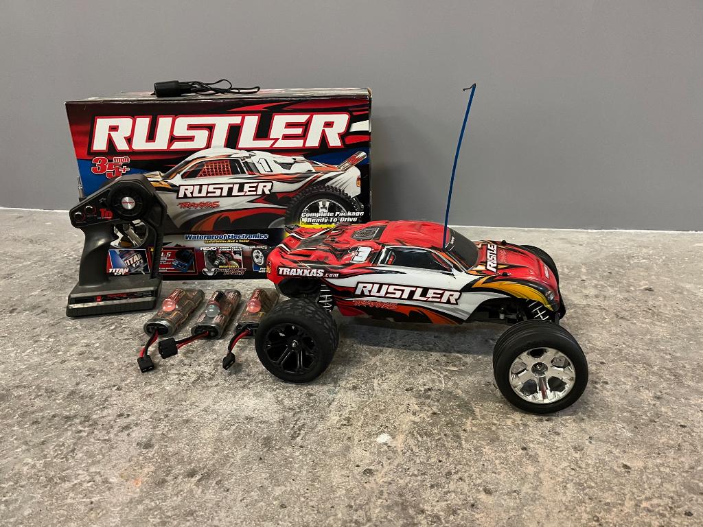Traxxas radiografische auto, Gebruikt, Auto offroad, Overige schalen, Ophalen