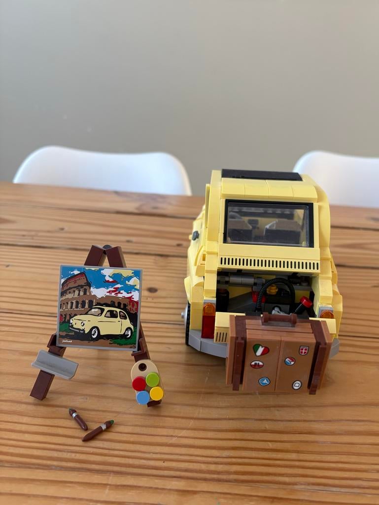 Lego Creator Expert 10271 Fiat 500 - Geel, Ophalen of Verzenden, Zo goed als nieuw